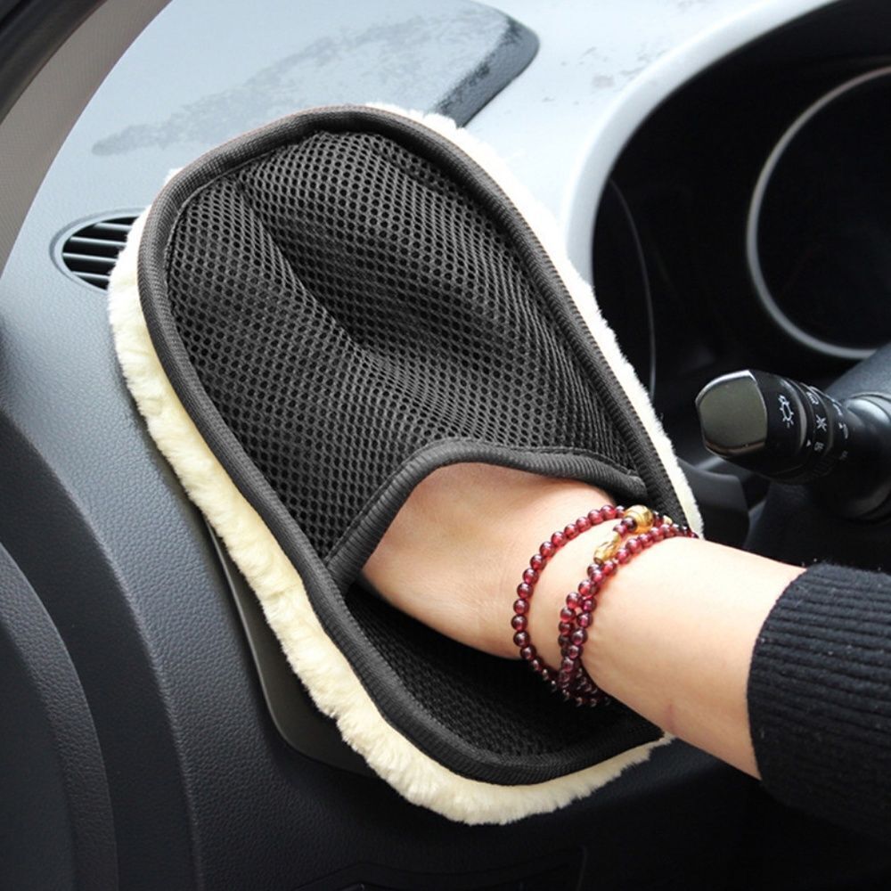 3 pc Car Sponge Plush Gloves